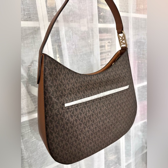 Michael Kors Kensington Large Signature Logo Hobo Shoulder Bag - Picture 5 of 7